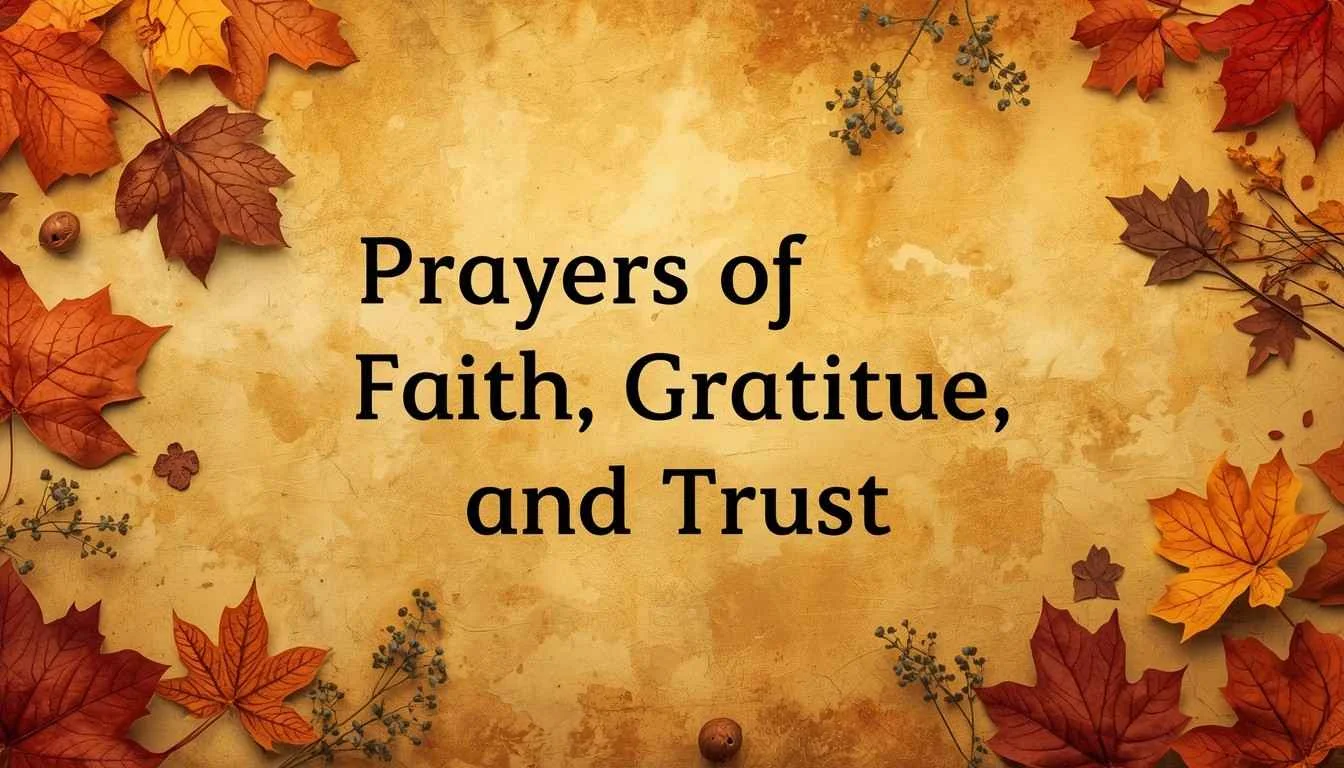 Prayers of Faith, Gratitude, and Trust